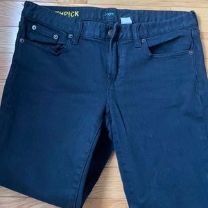 J. Crew dark wash toothpick jeans size 31